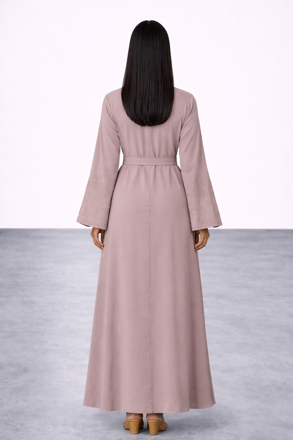 Soft Nude Abaya