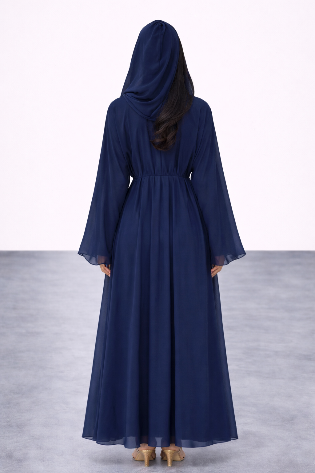 Blue Elegance Abaya