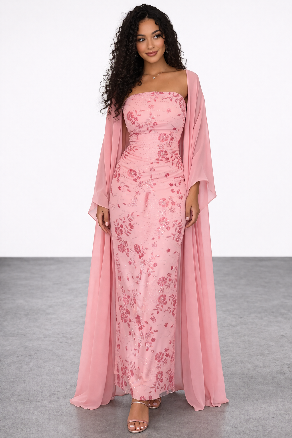 Soft Pink Abaya