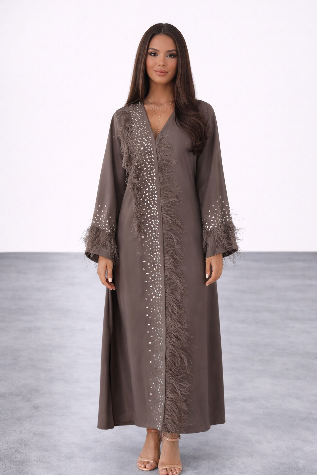 Brown Essence Abaya