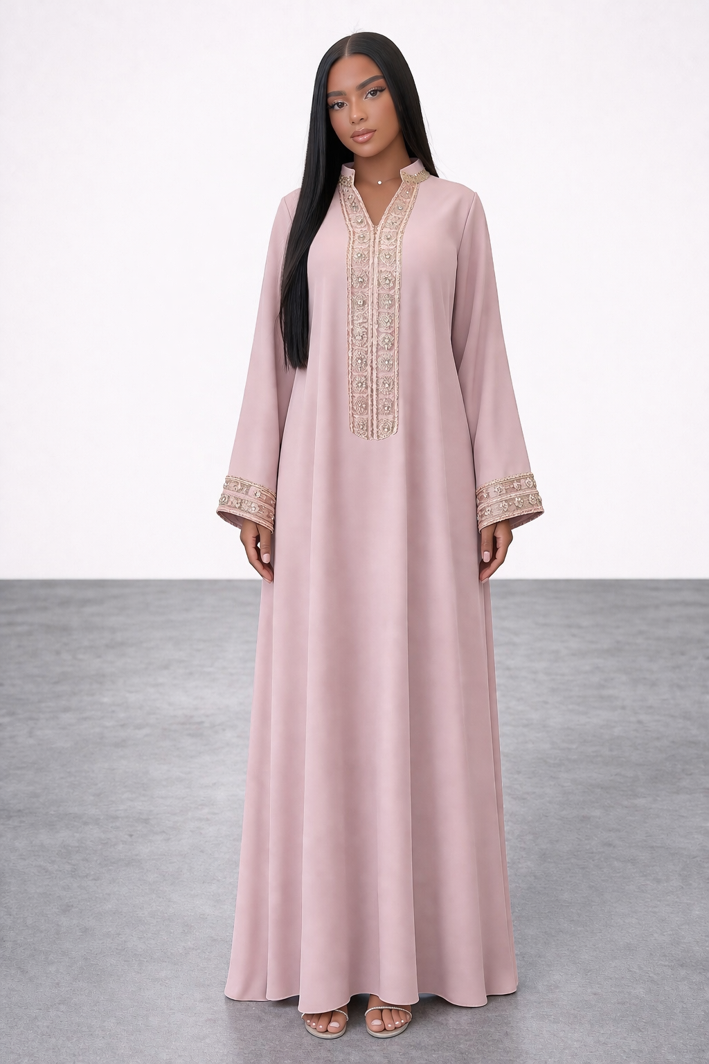 Pink Aura Abaya