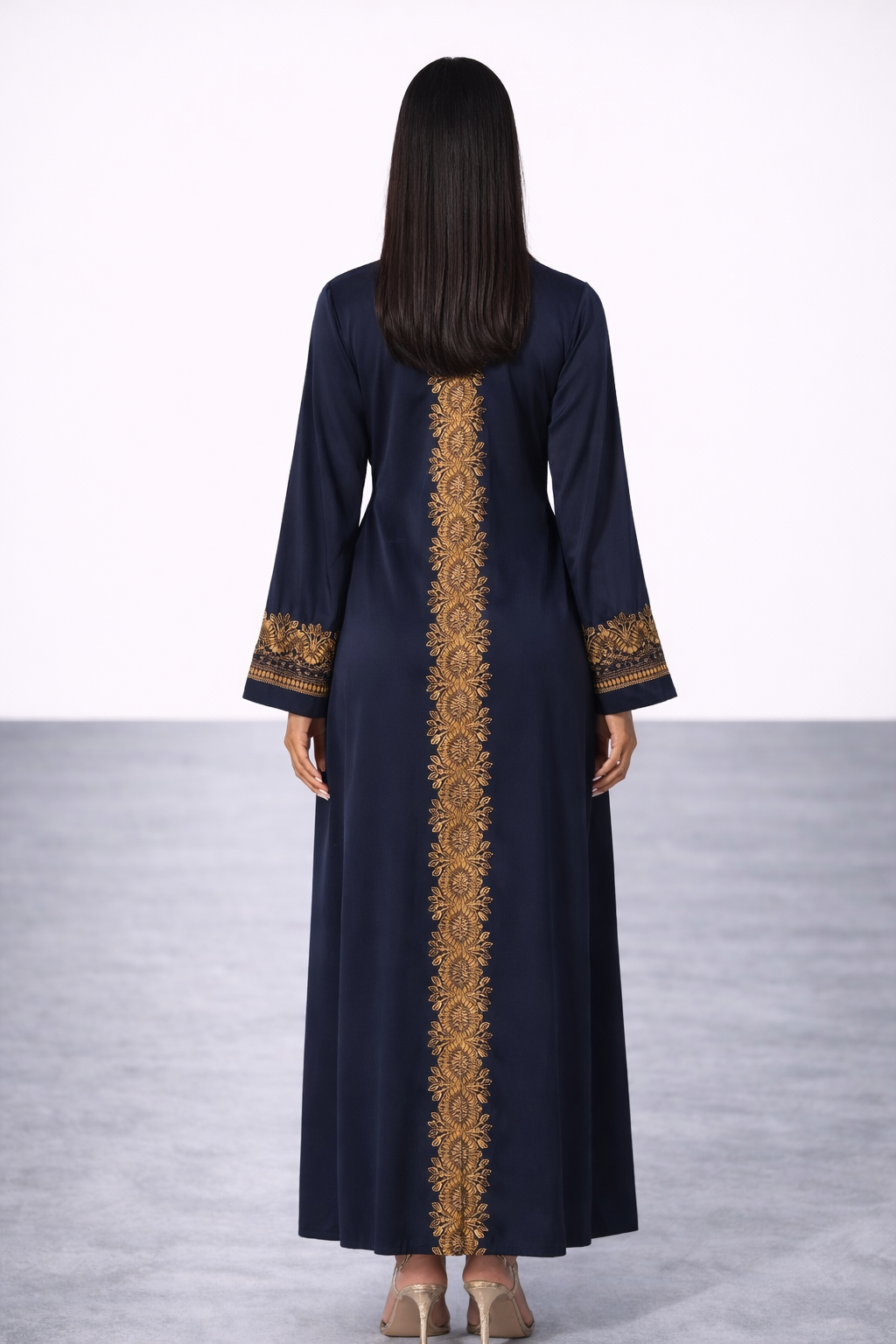 Navy Blue Abaya