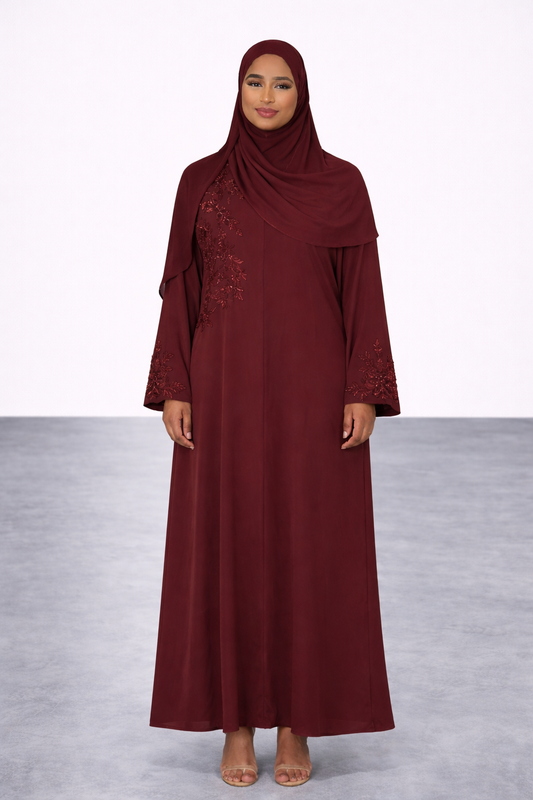 Pure Red Abaya