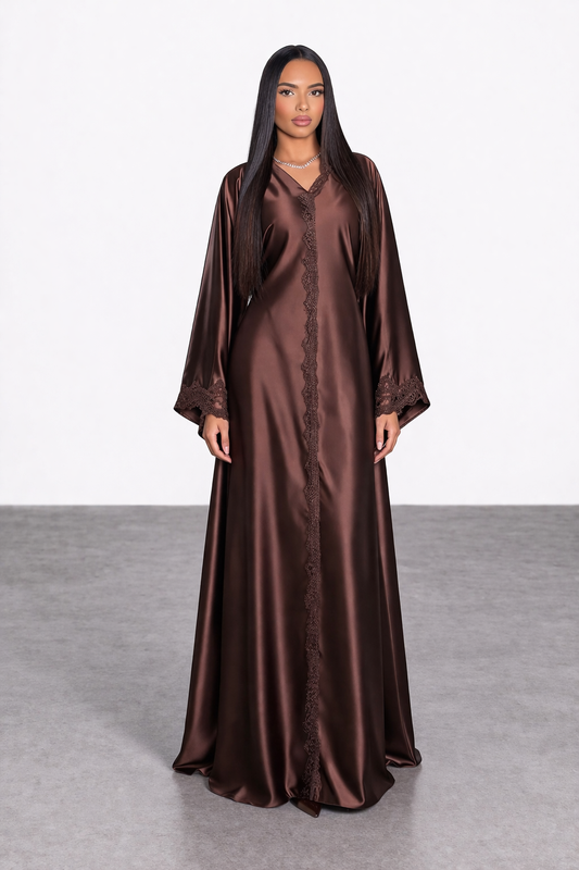 Soft Brown Abaya